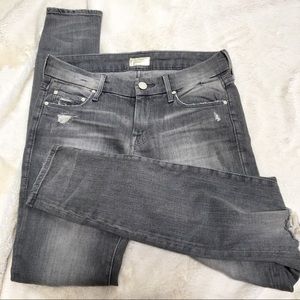 Ripped grey jeans by MOTHER